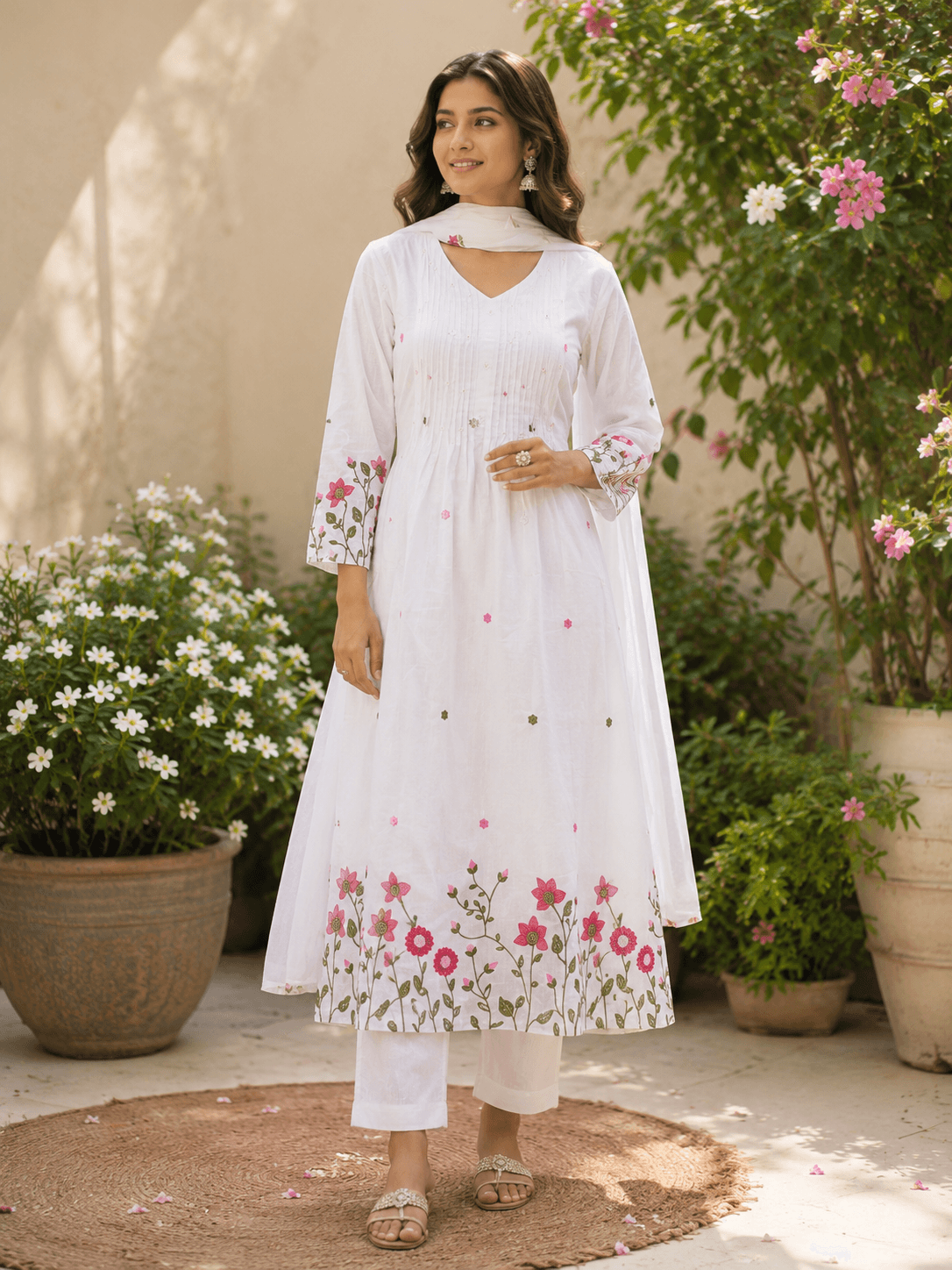 Cotton Kurta Set A-line