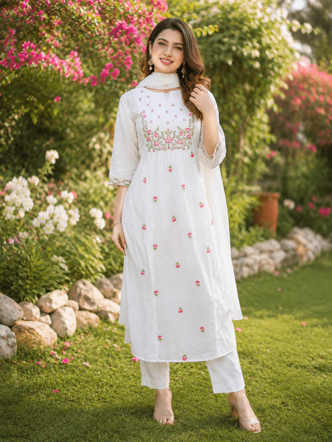 Cotton Kurta Set A-line