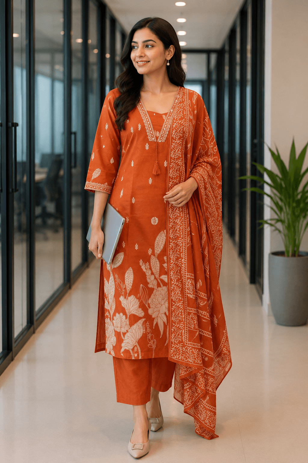 Cotton Kurta Set