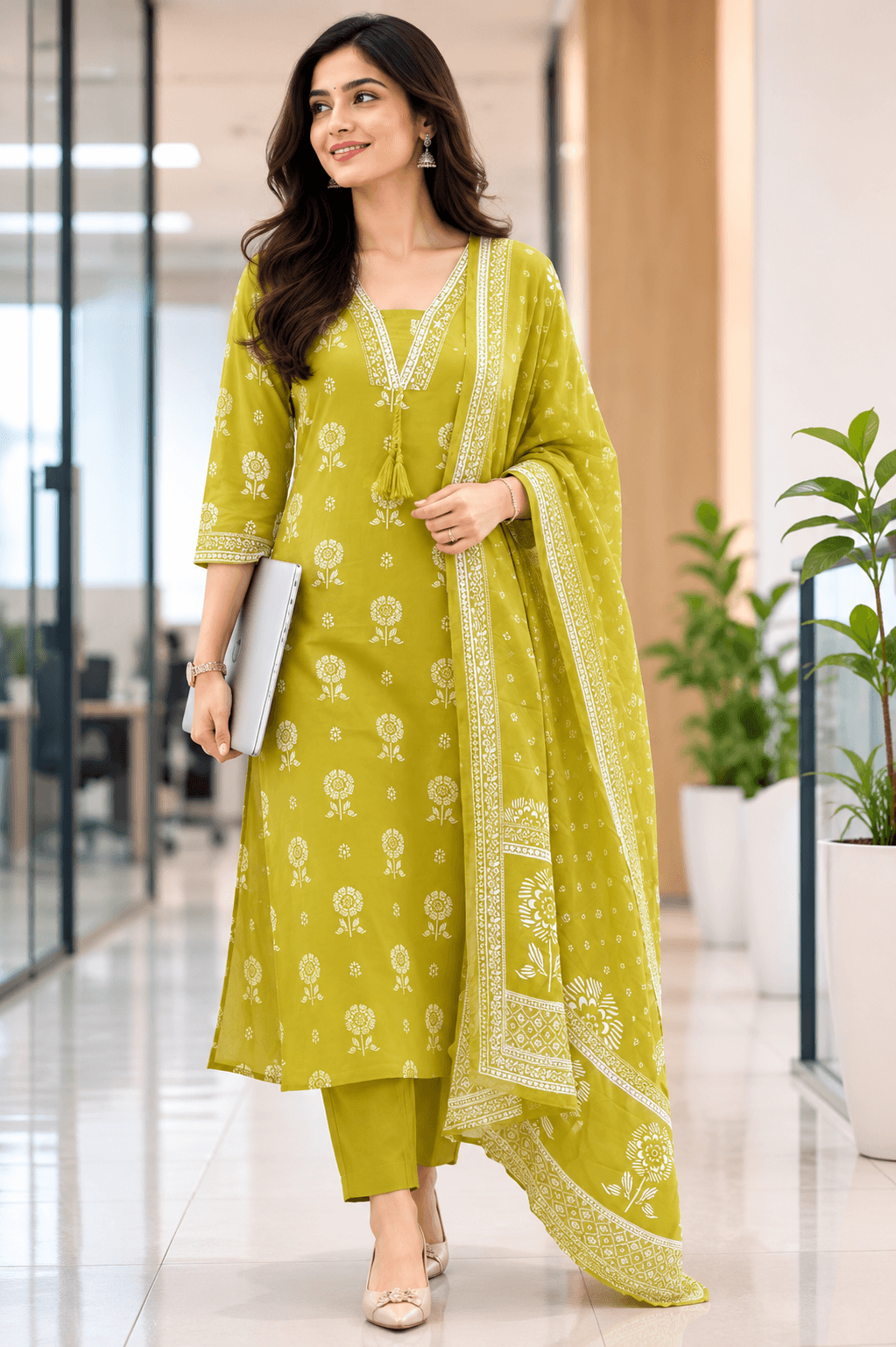 Cotton Kurta Set