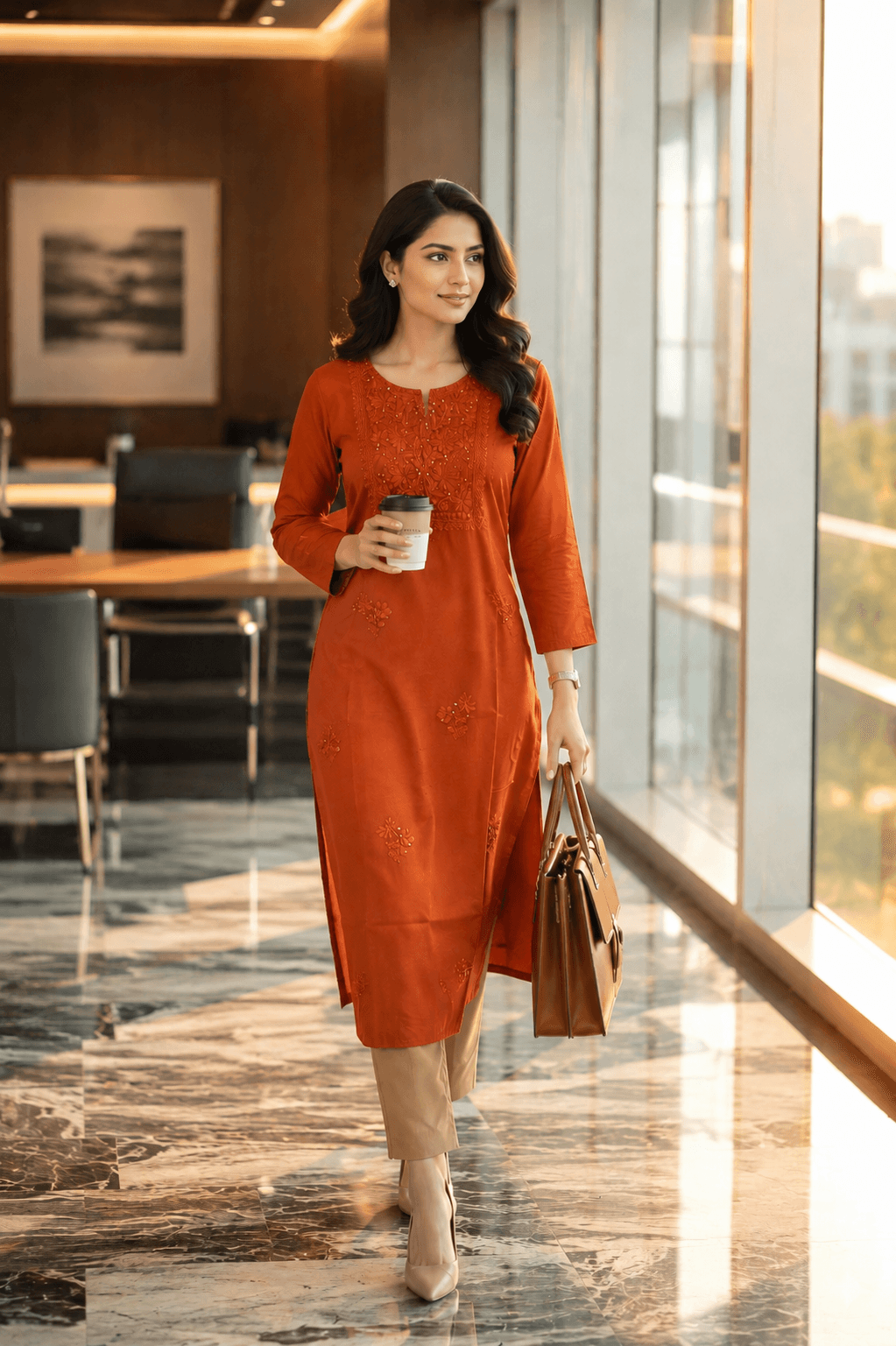 Lucknowi Cotton Kurti