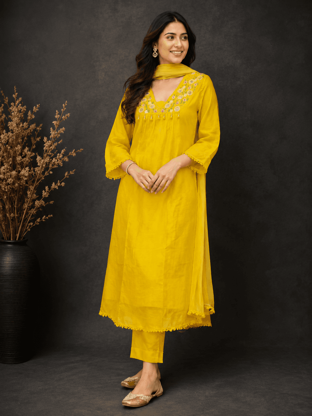 Cotton Kurta Set A-line