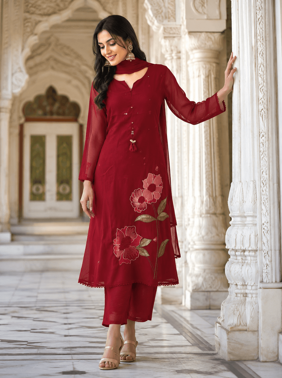 Cotton Kurta Set A-line